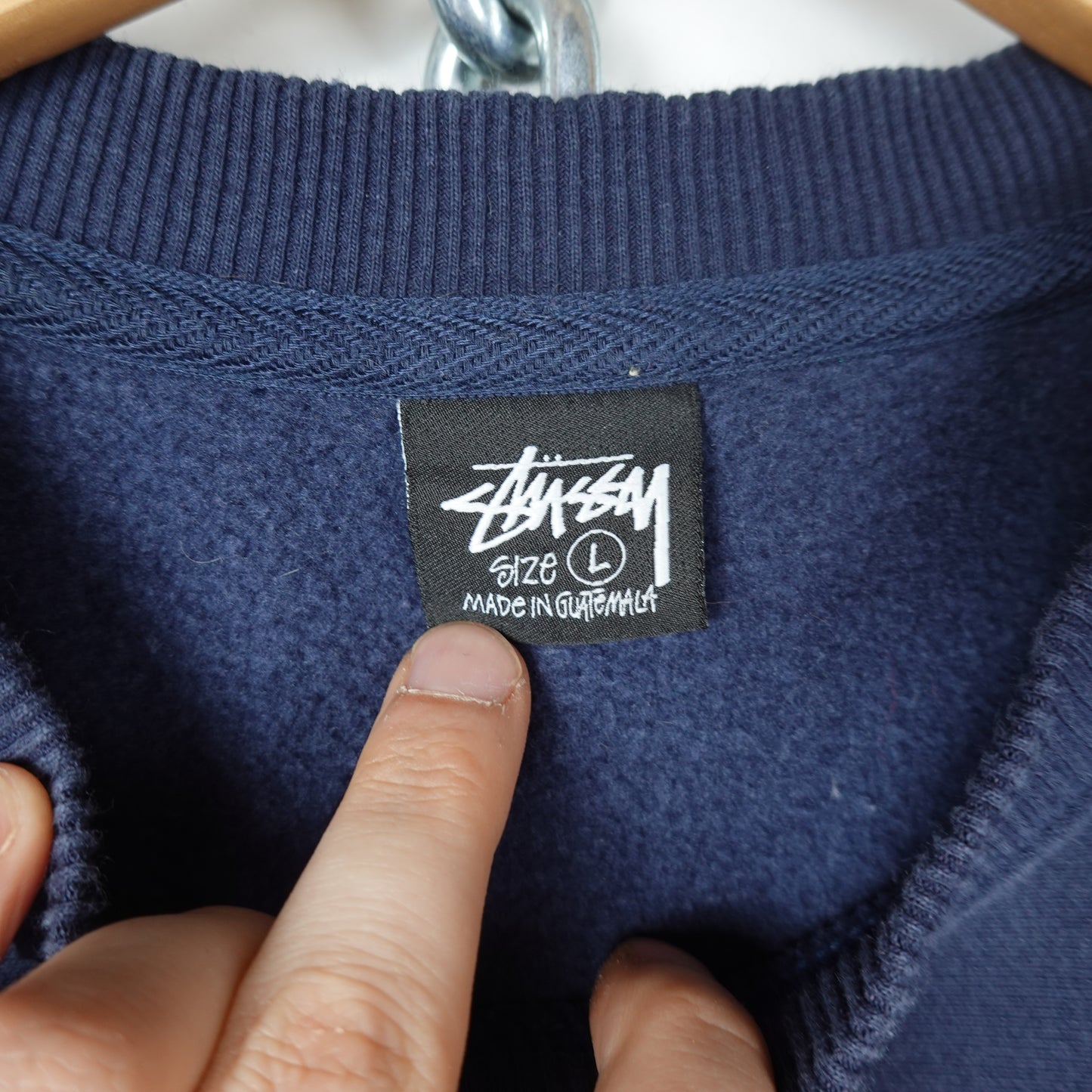 Stussy Toronto Navy Crewneck - Size L