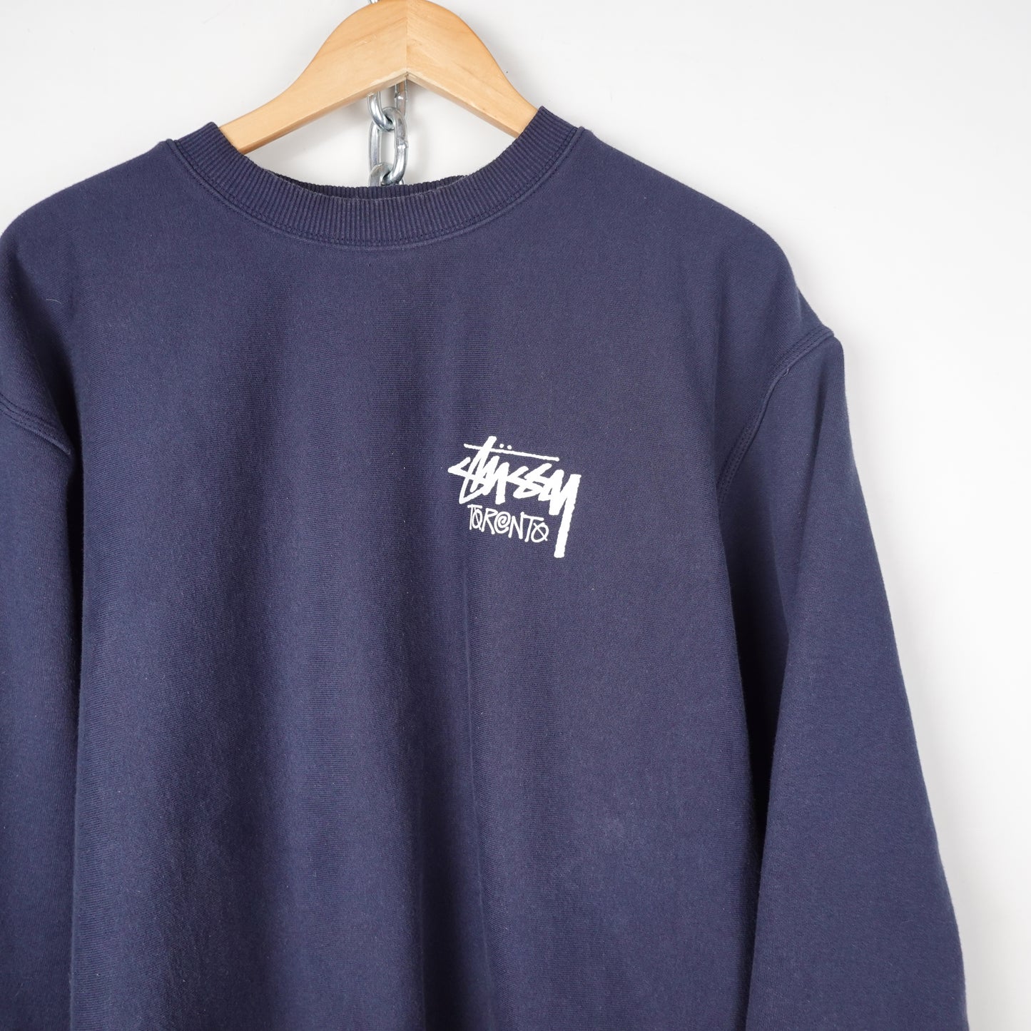 Stussy Toronto Navy Crewneck - Size L