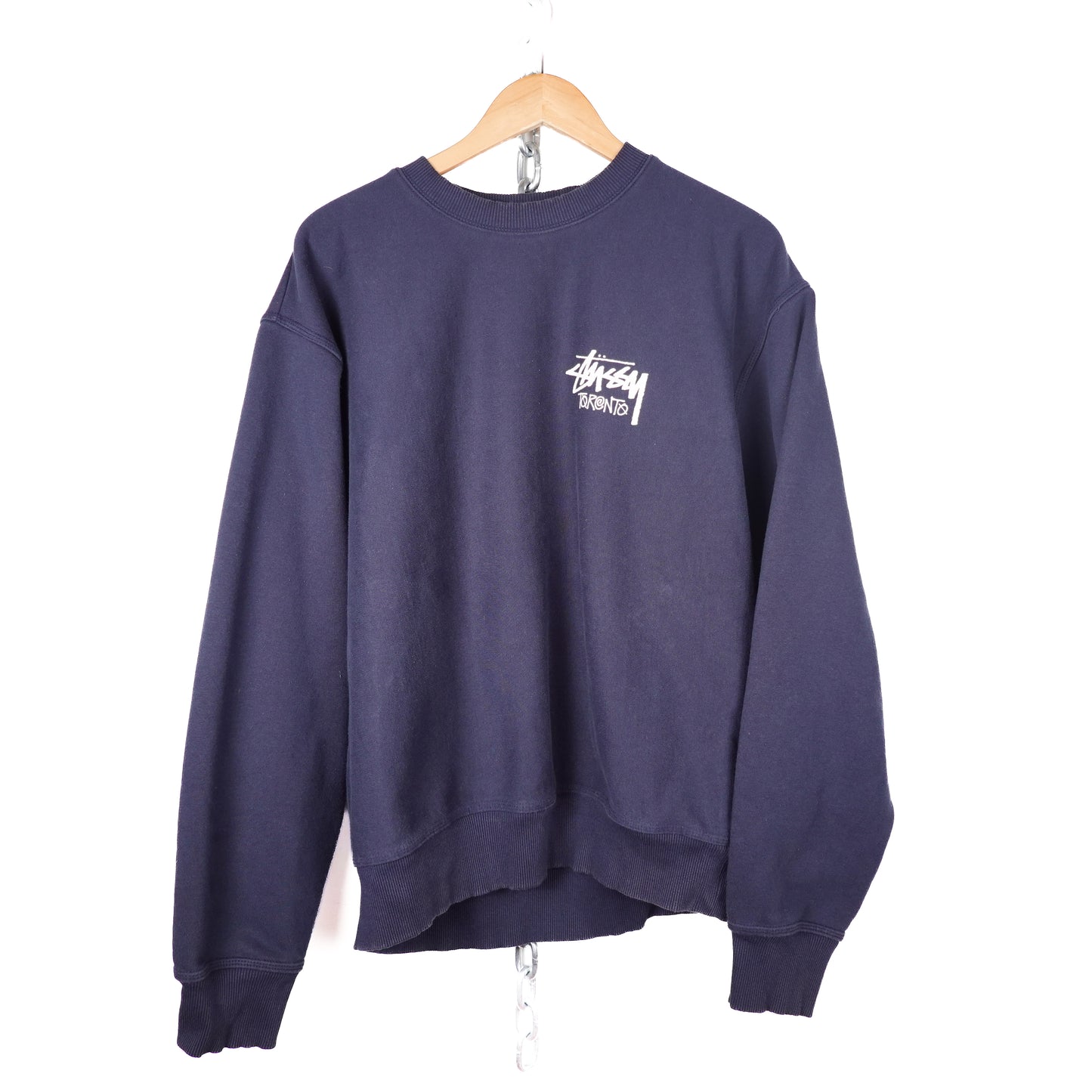 Stussy Toronto Navy Crewneck - Size L