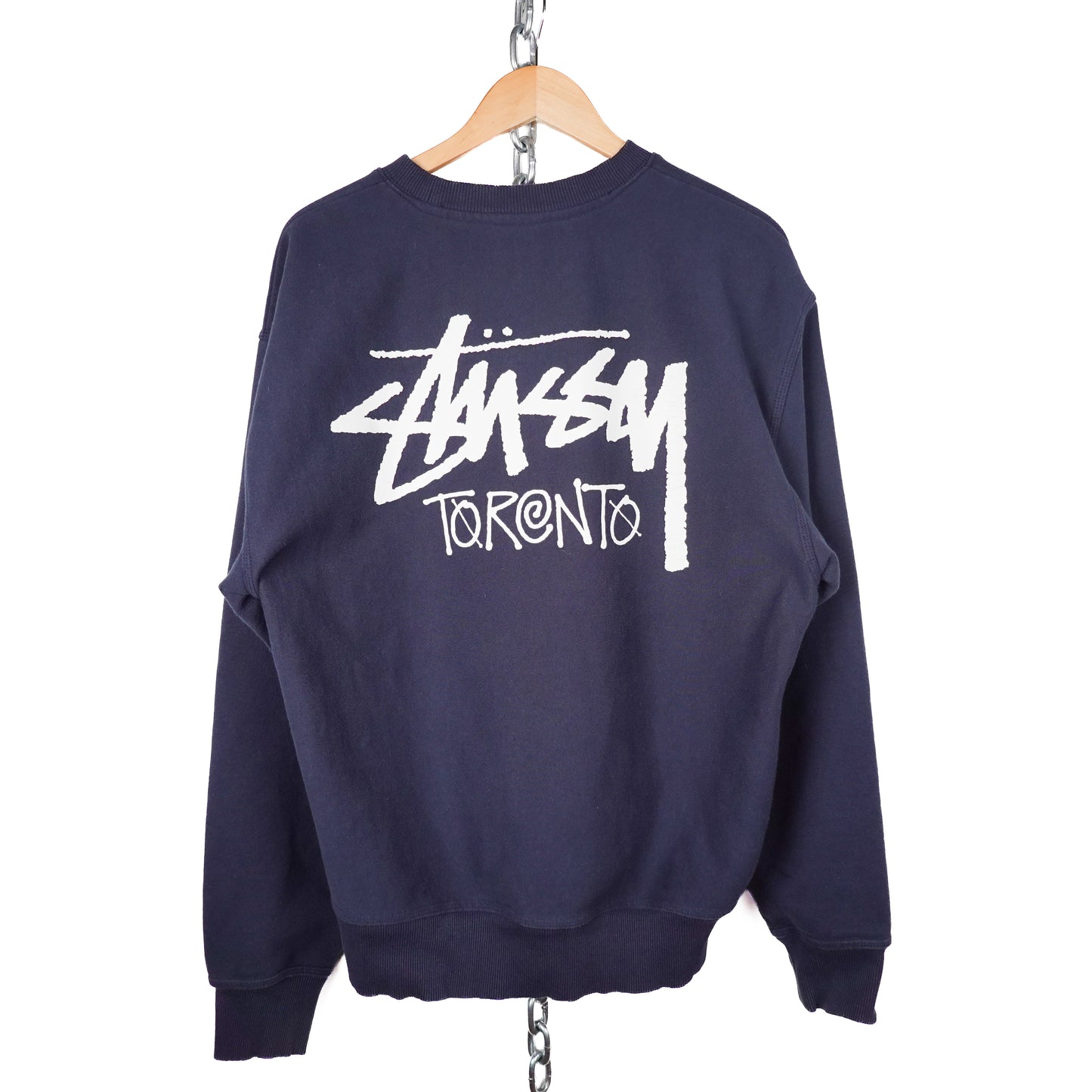 Stussy Toronto Navy Crewneck - Size L