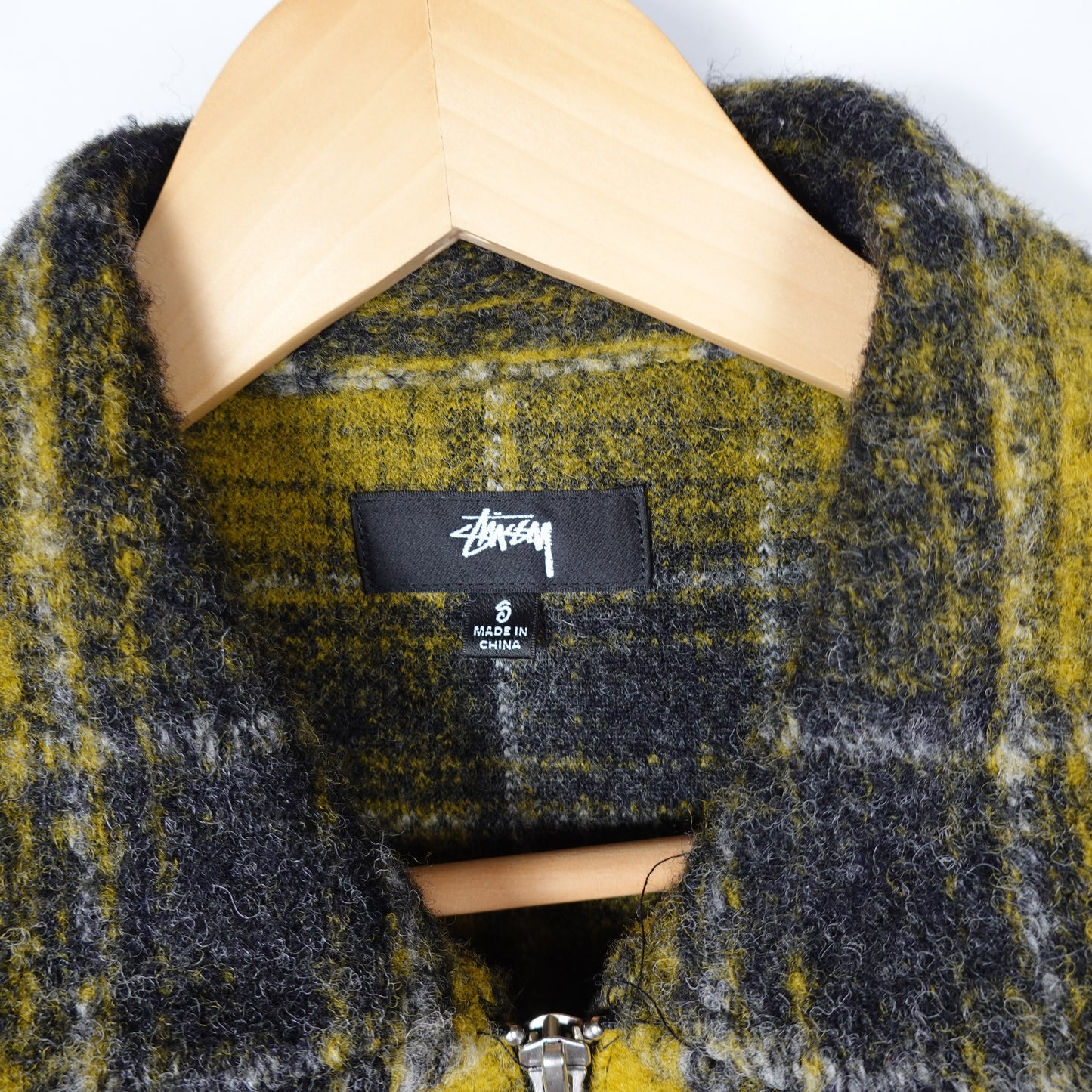 Stussy Plaid Wool Jacket - Size S