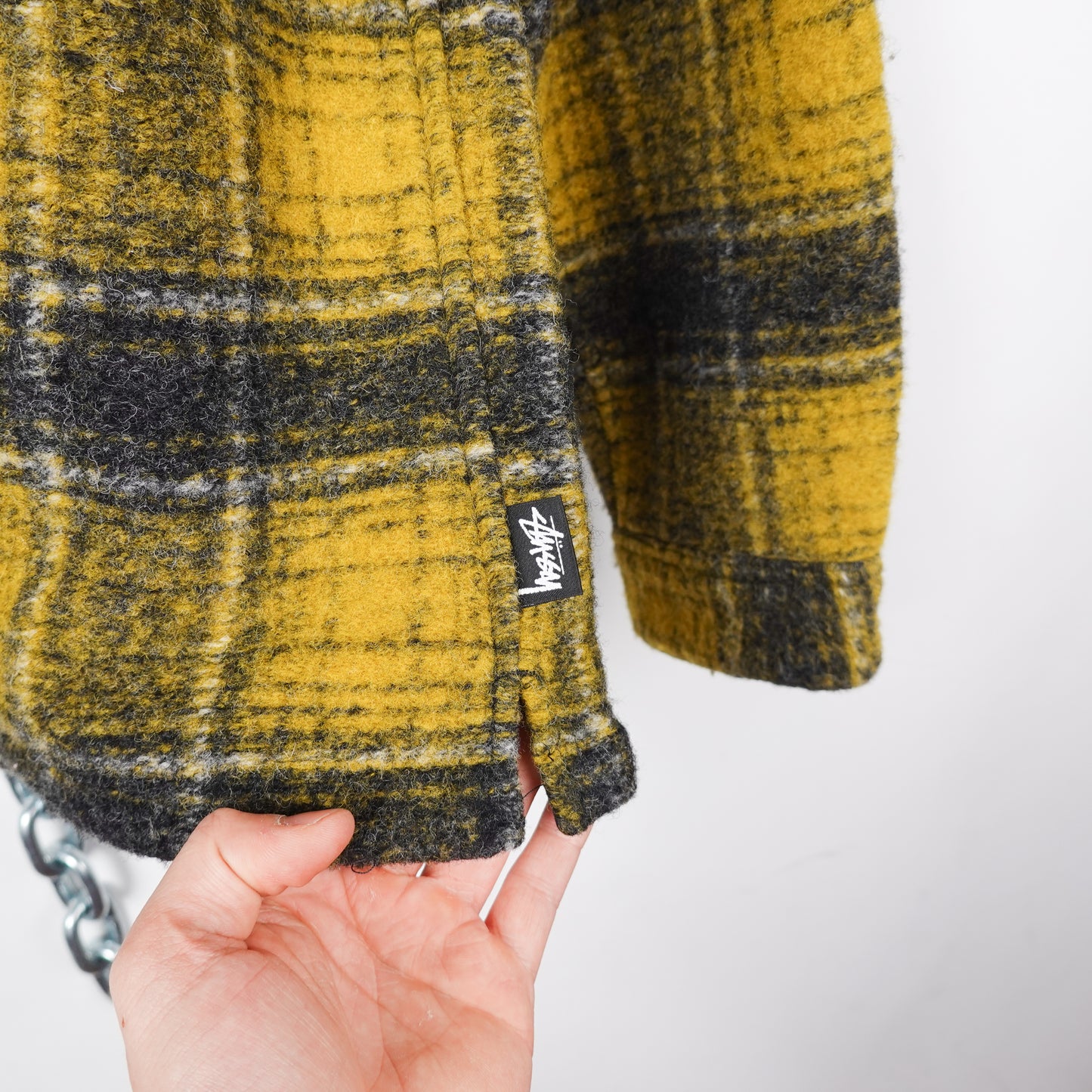 Stussy Plaid Wool Jacket - Size S
