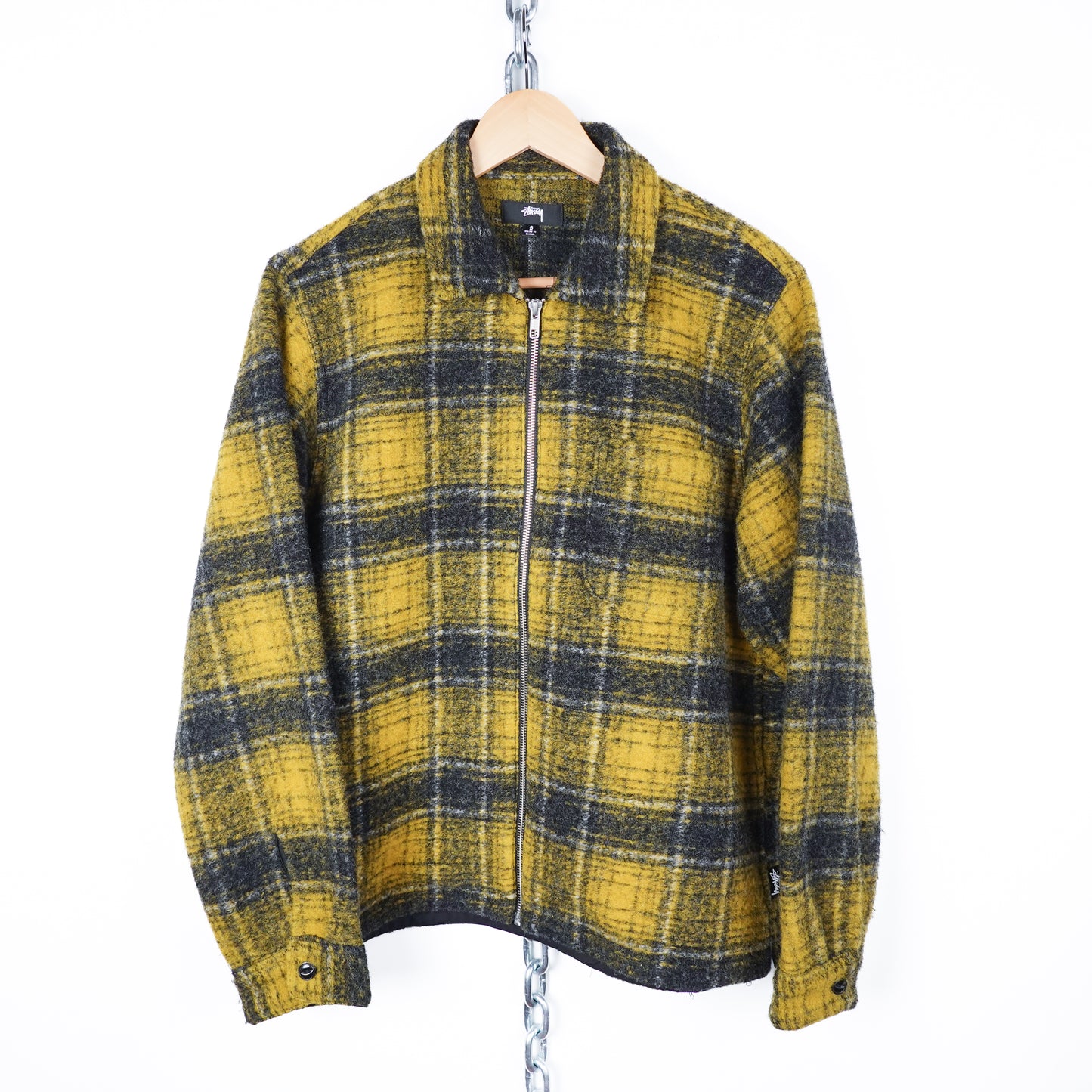 Stussy Plaid Wool Jacket - Size S