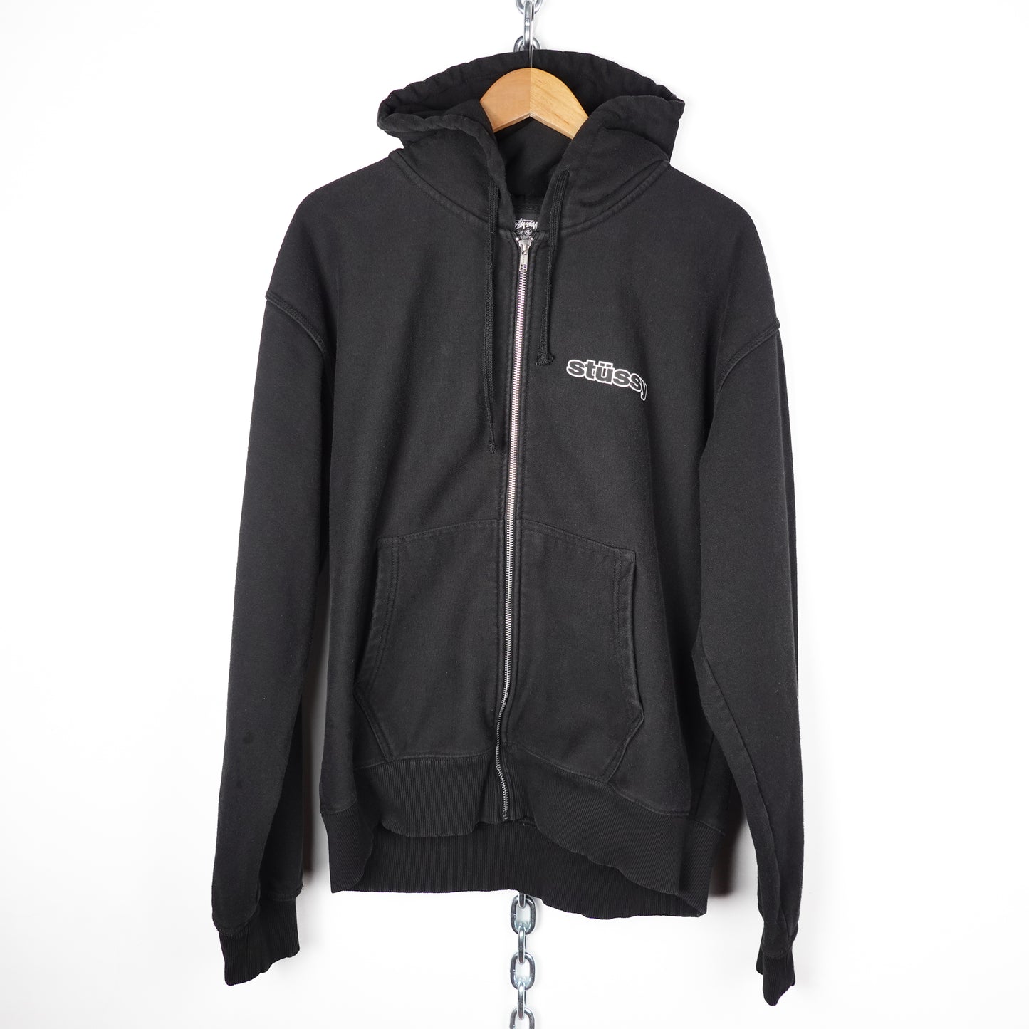 Stussy Zip Up Hoodie - Size XL