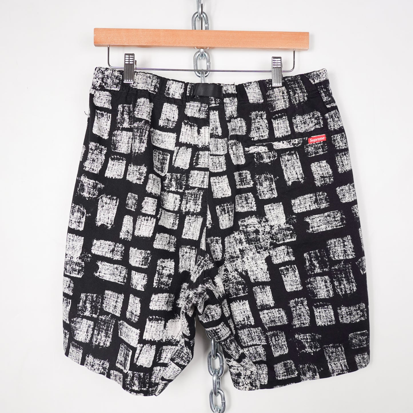 SS14 Supreme Block Print Belted Shorts - Size 32