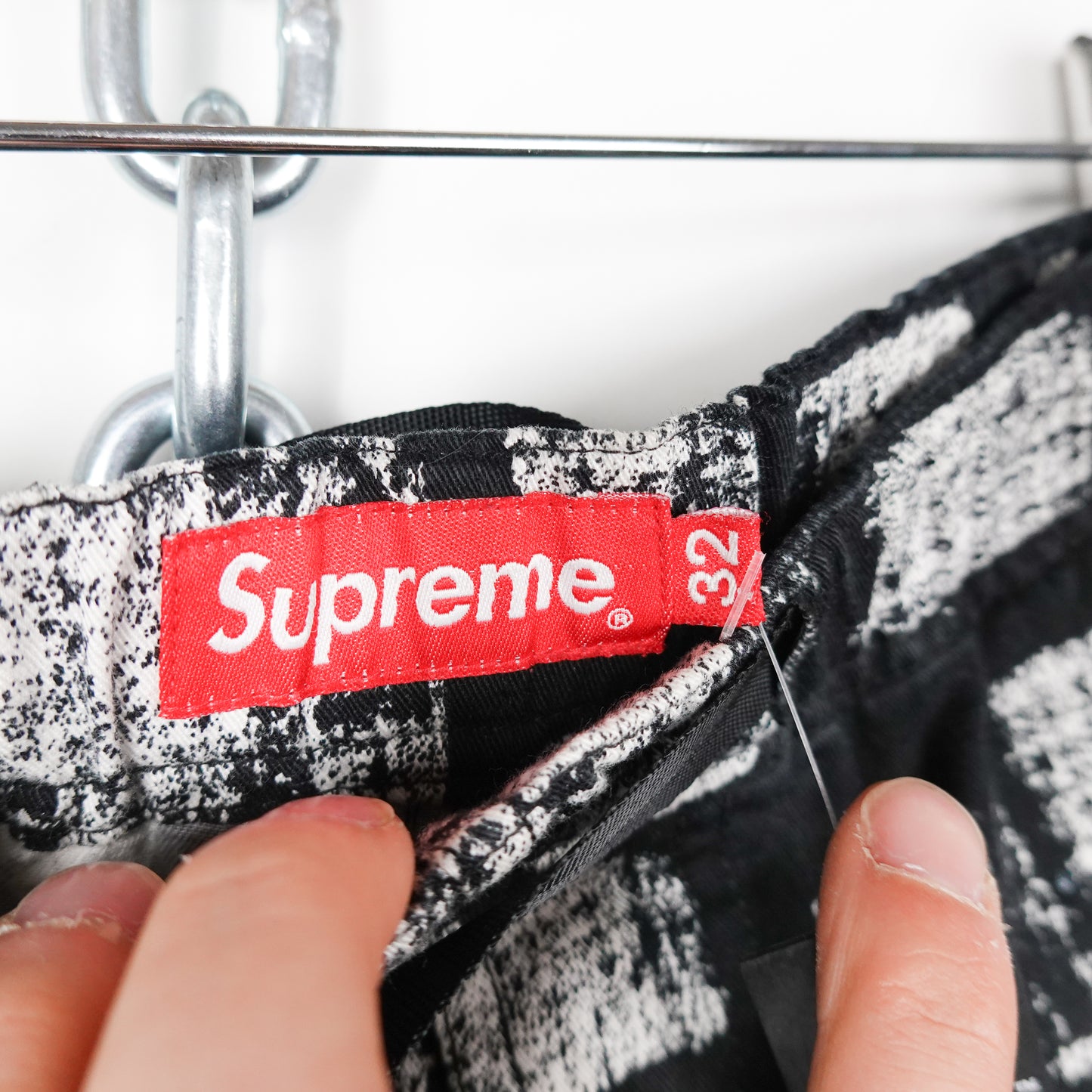 SS14 Supreme Block Print Belted Shorts - Size 32