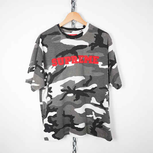FW23 Supreme Collegiate Snow Camo Tee - Size M