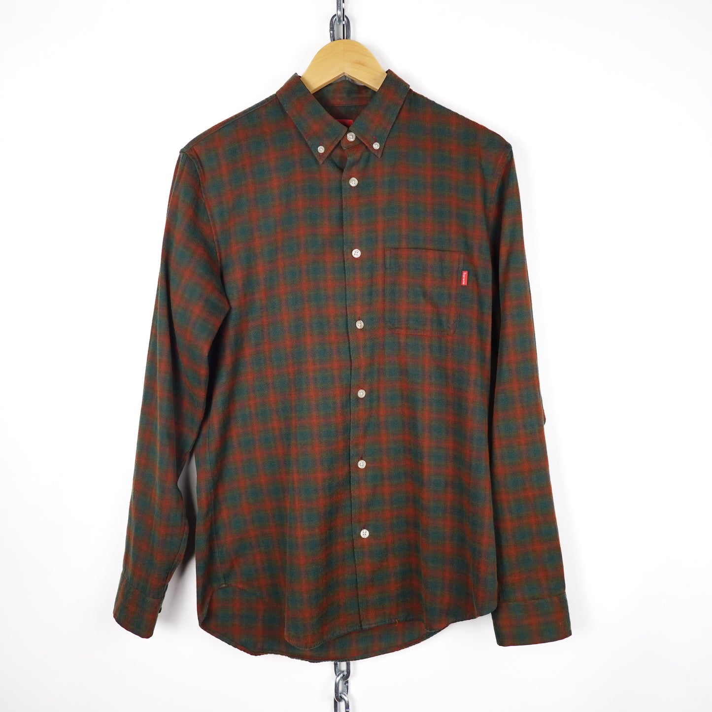 AW16 Supreme Shadow Plaid Flannel - Size M