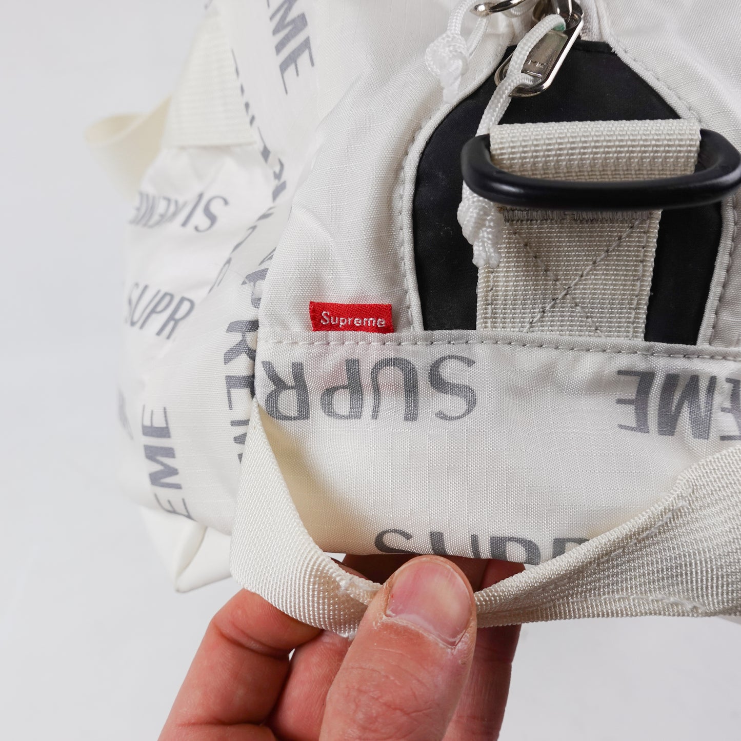 FW17 Supreme 3M Reflective Repeat Duffle Bag
