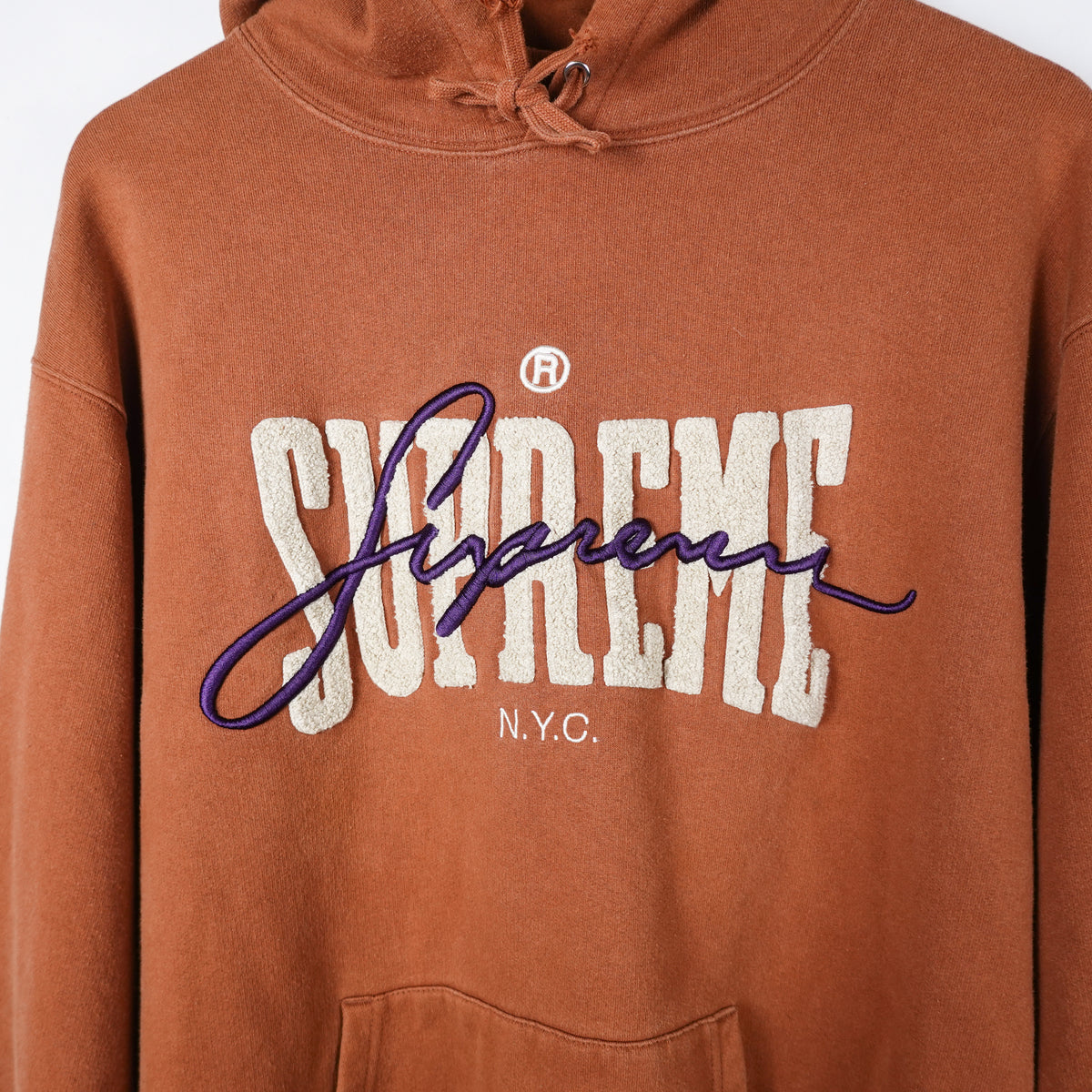 SS22 Supreme Embroidered Chenille Hoodie - Size L