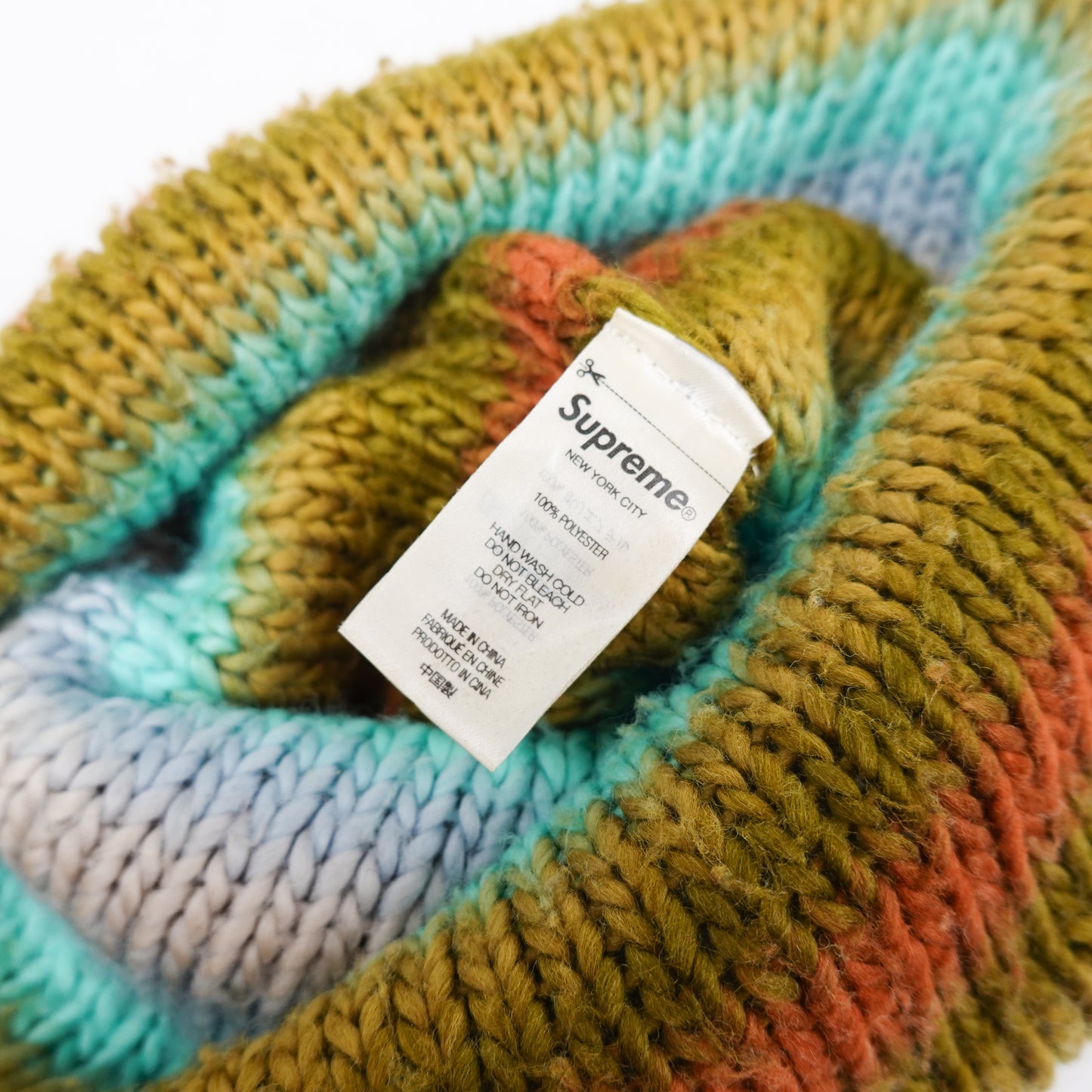FW22 Supreme Ombré Stripe Beanie