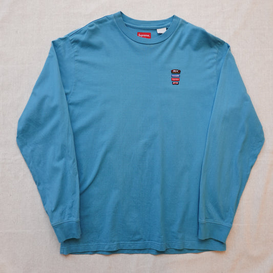 Supreme Racing Logo LS Blue - Size M