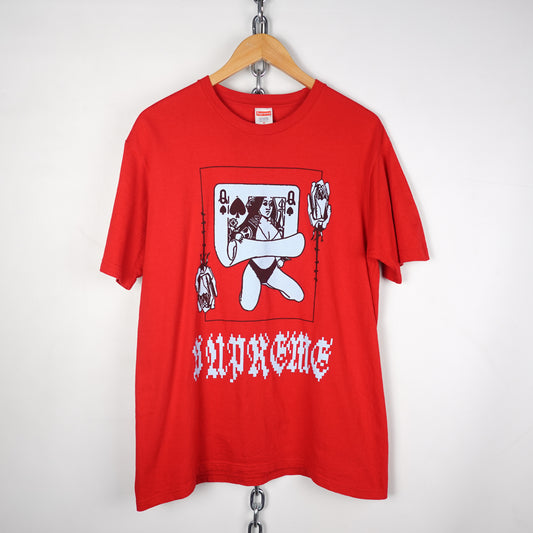 FW19 Supreme Queen Of Spades Tee - Size M