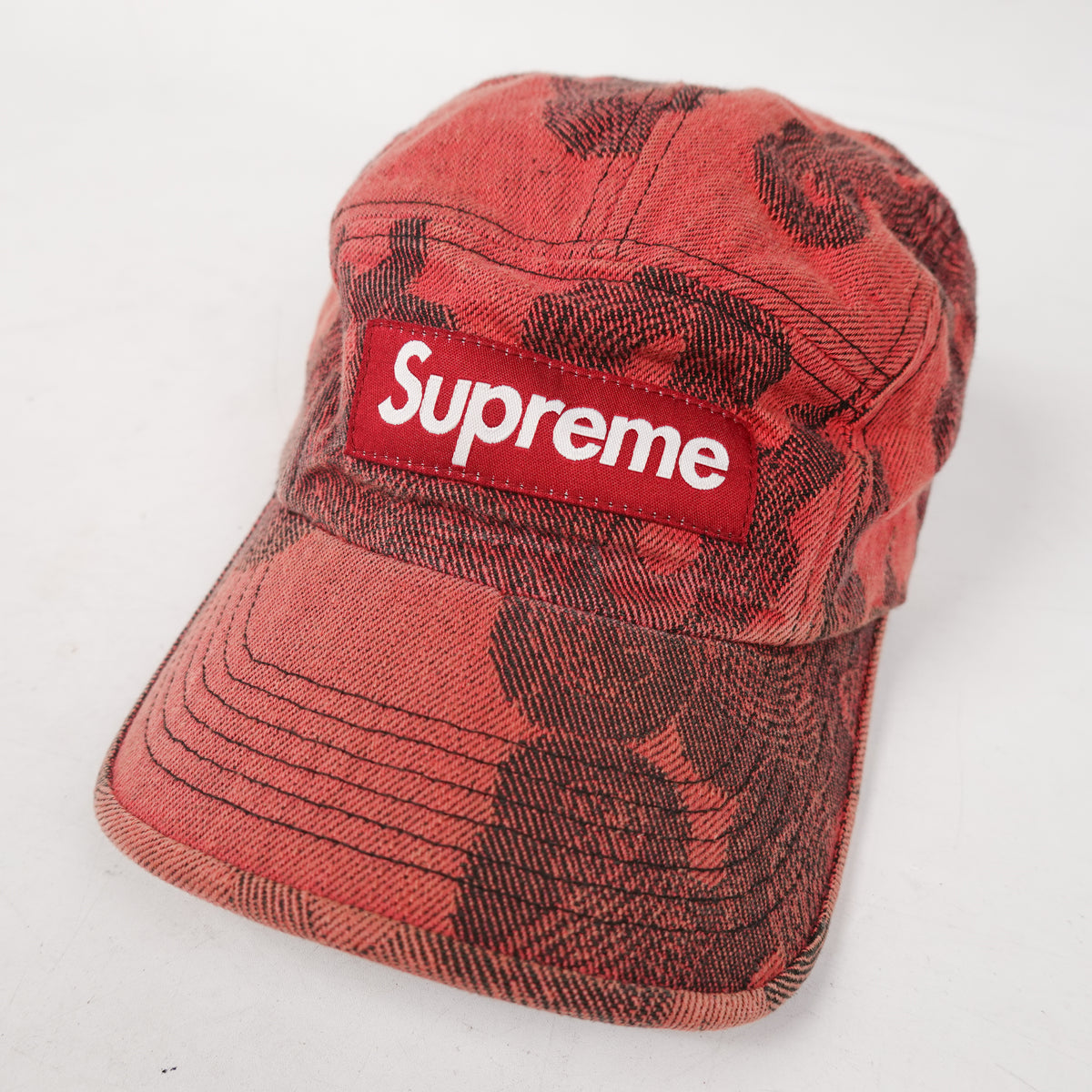 SS23 Supreme Flames Jacquard Denim Hat