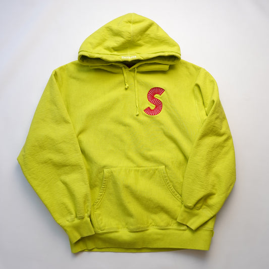 Supreme S Mini Bogo Hoodie LIME GREEN - Size XL
