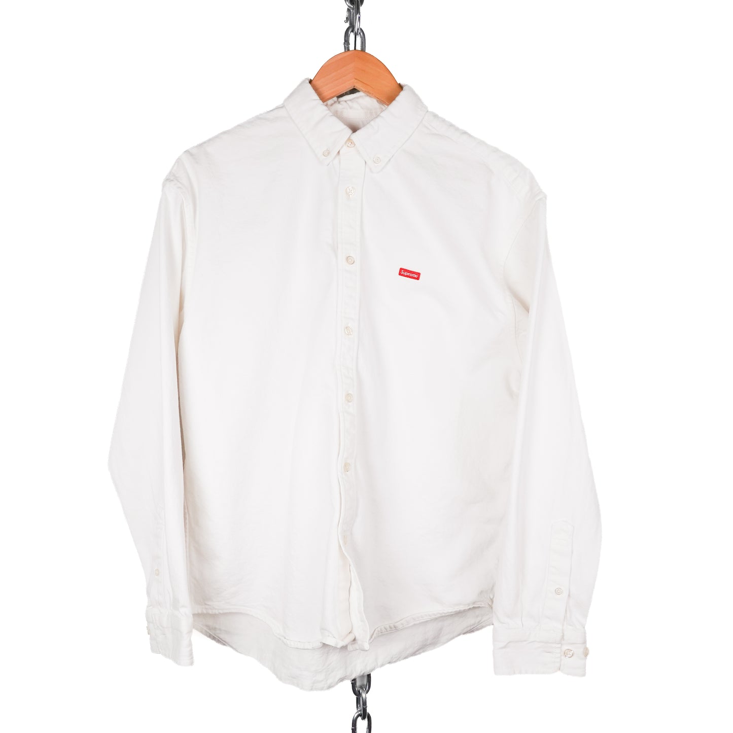 SS25 Supreme Small Box White Denim Shirt - Size M