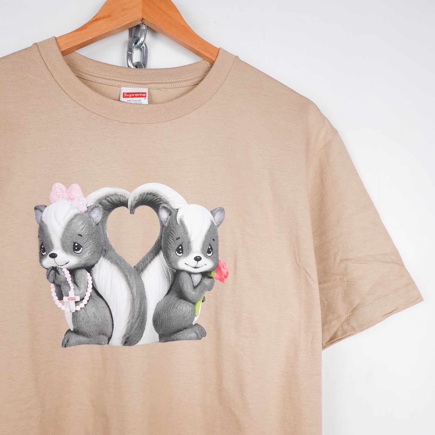 SS26 Supreme Skunk Tee BEIGE - Size M