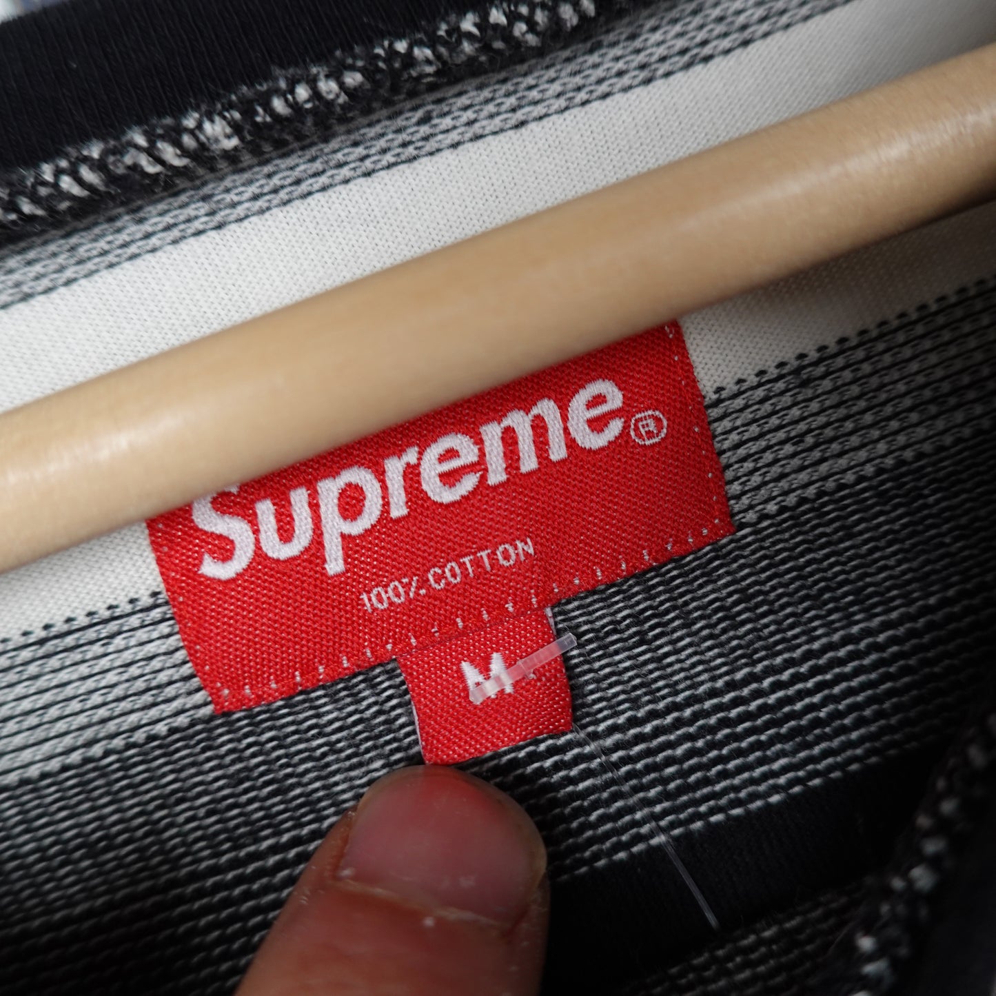 Supreme NY Striped Tee - Size M