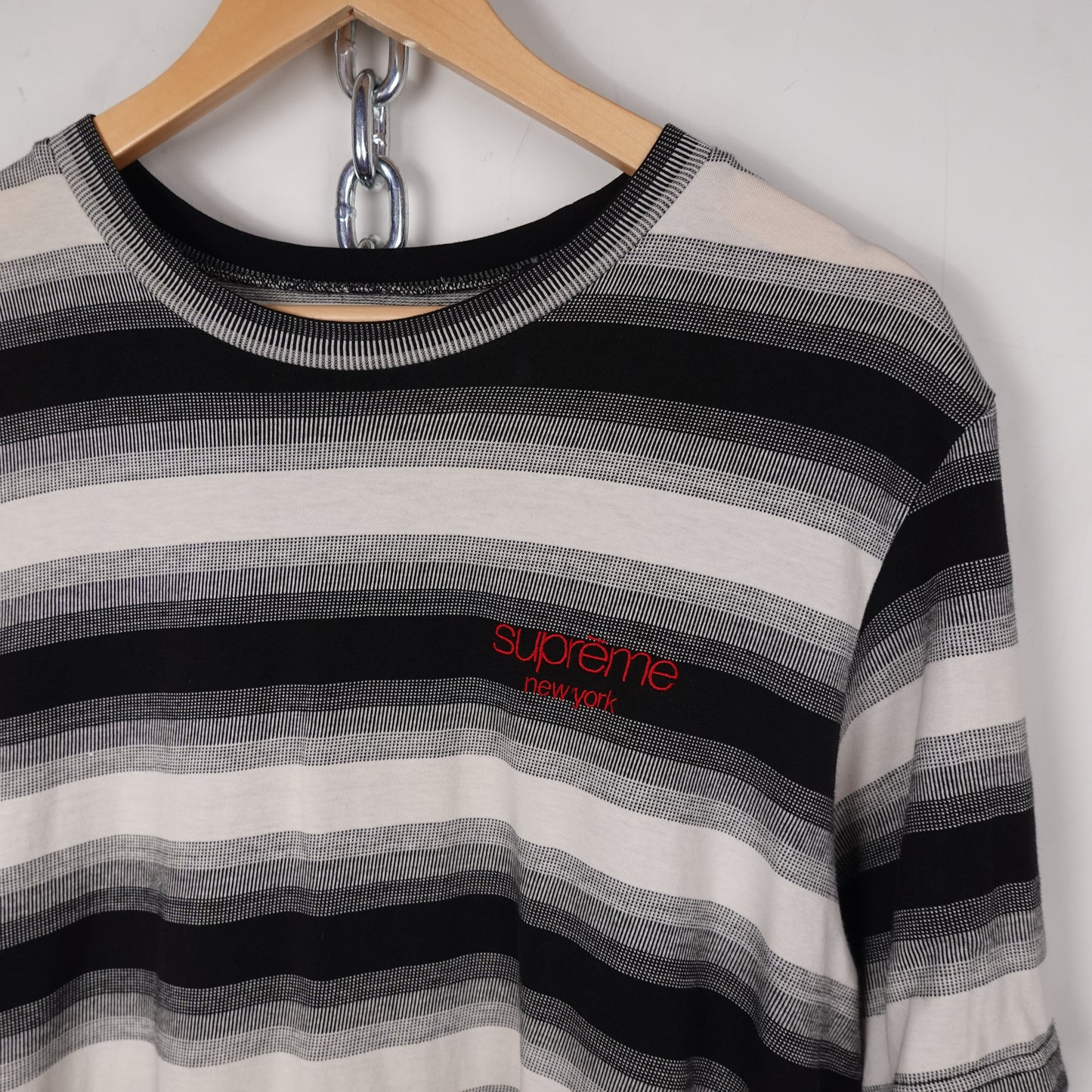 Supreme NY Striped Tee - Size M