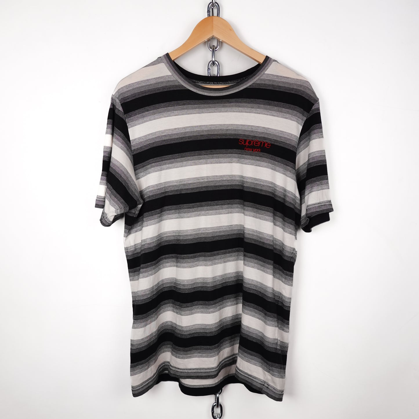 Supreme NY Striped Tee - Size M