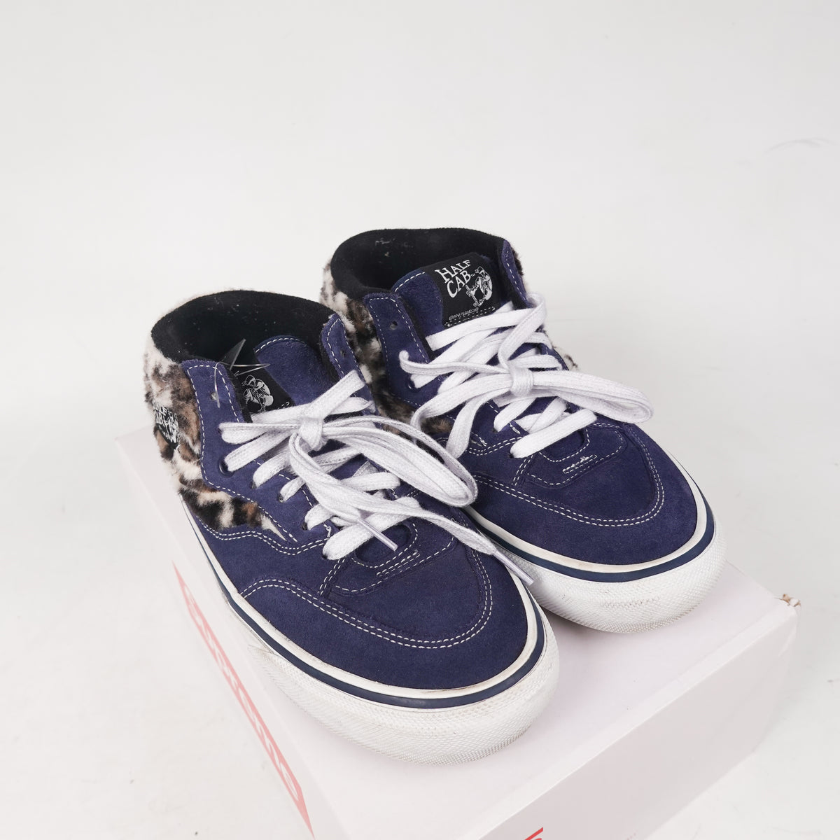 Supreme Vans Half Cab Leopard Navy - Size 8.5