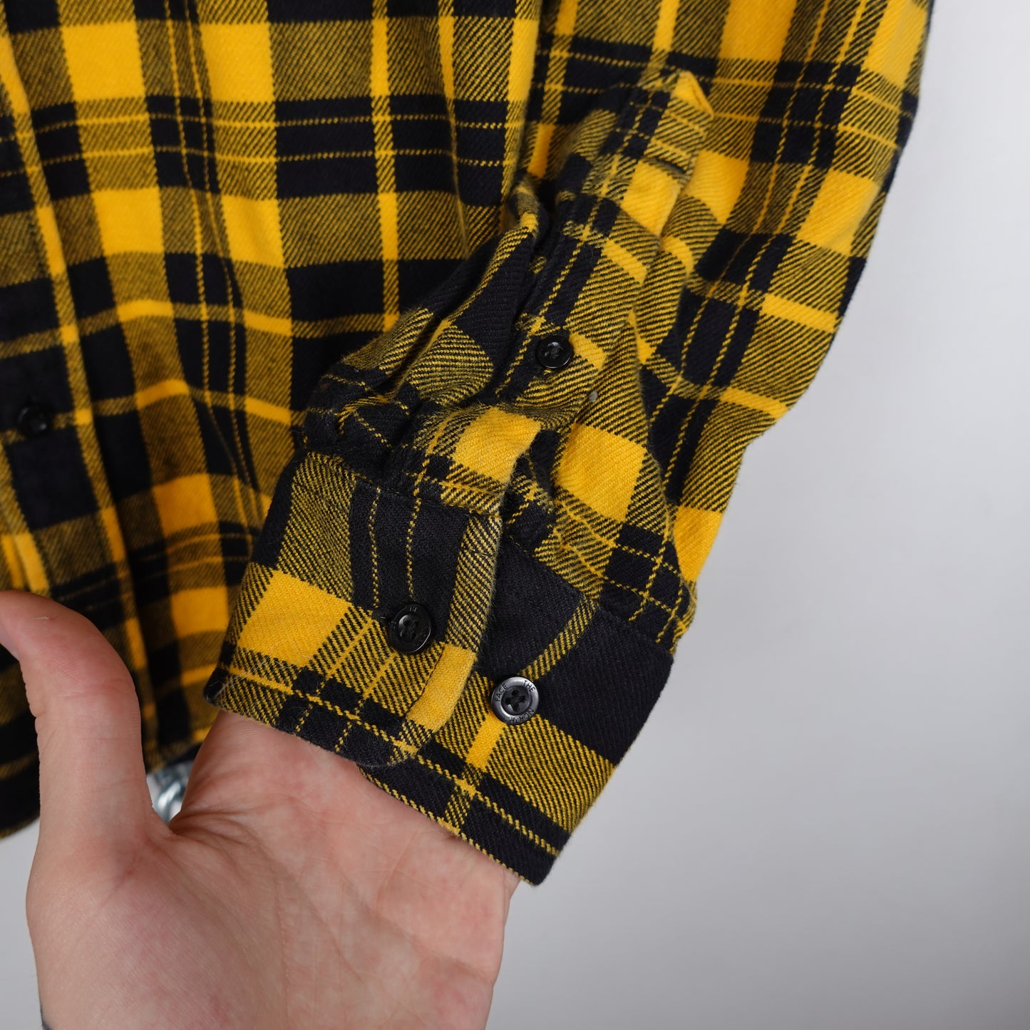 TNF Plaid Button Up - Size M