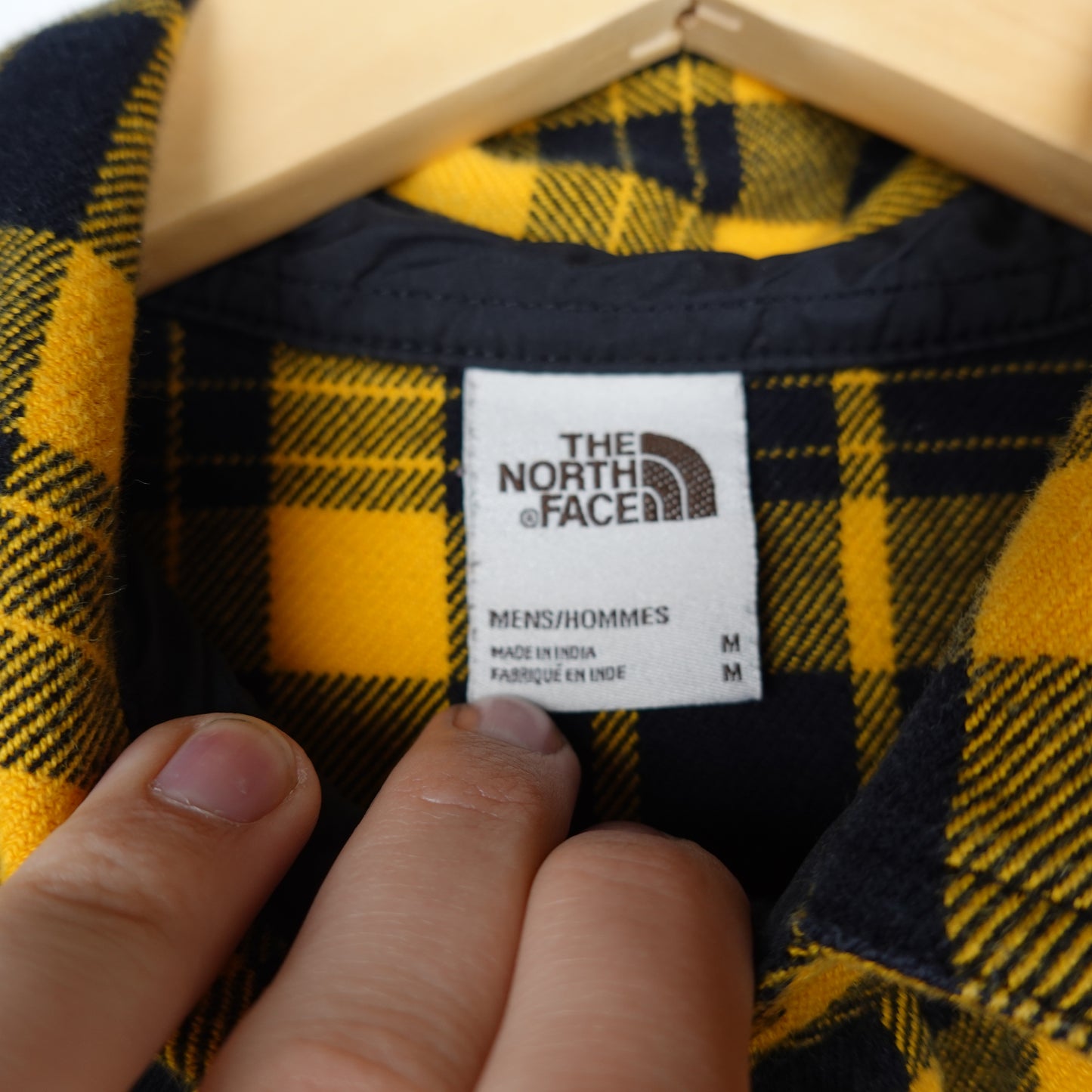 TNF Plaid Button Up - Size M