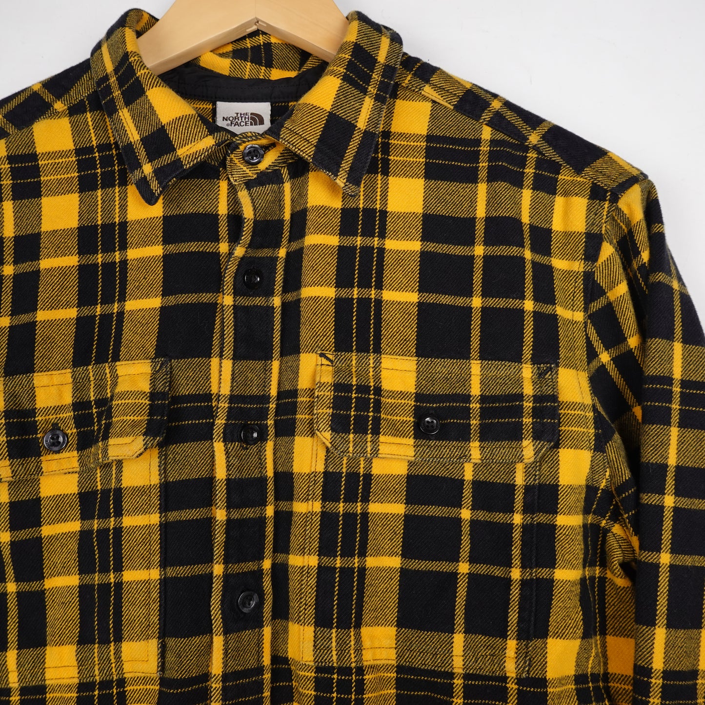 TNF Plaid Button Up - Size M