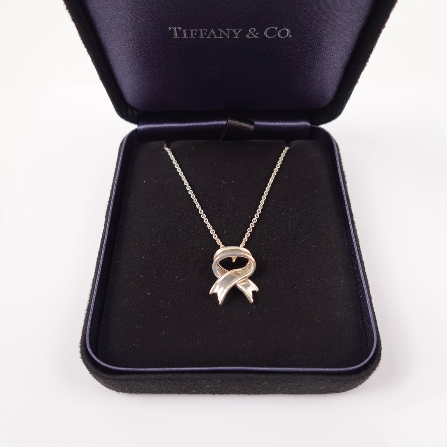 Tiffany & Co Ribbon Pendant 925 Silver
