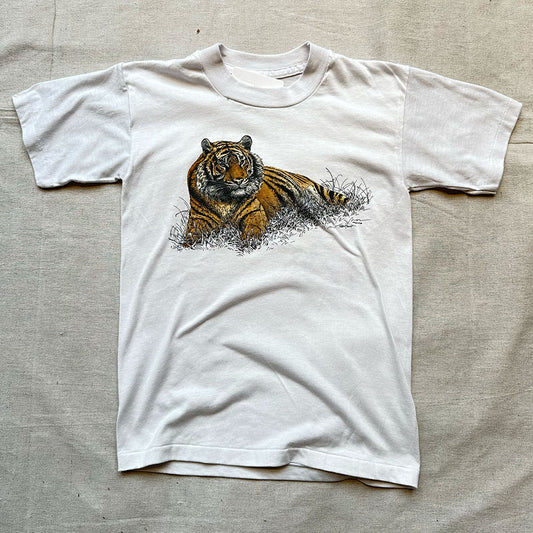 1980s Tiger Baby Tee - Womens S