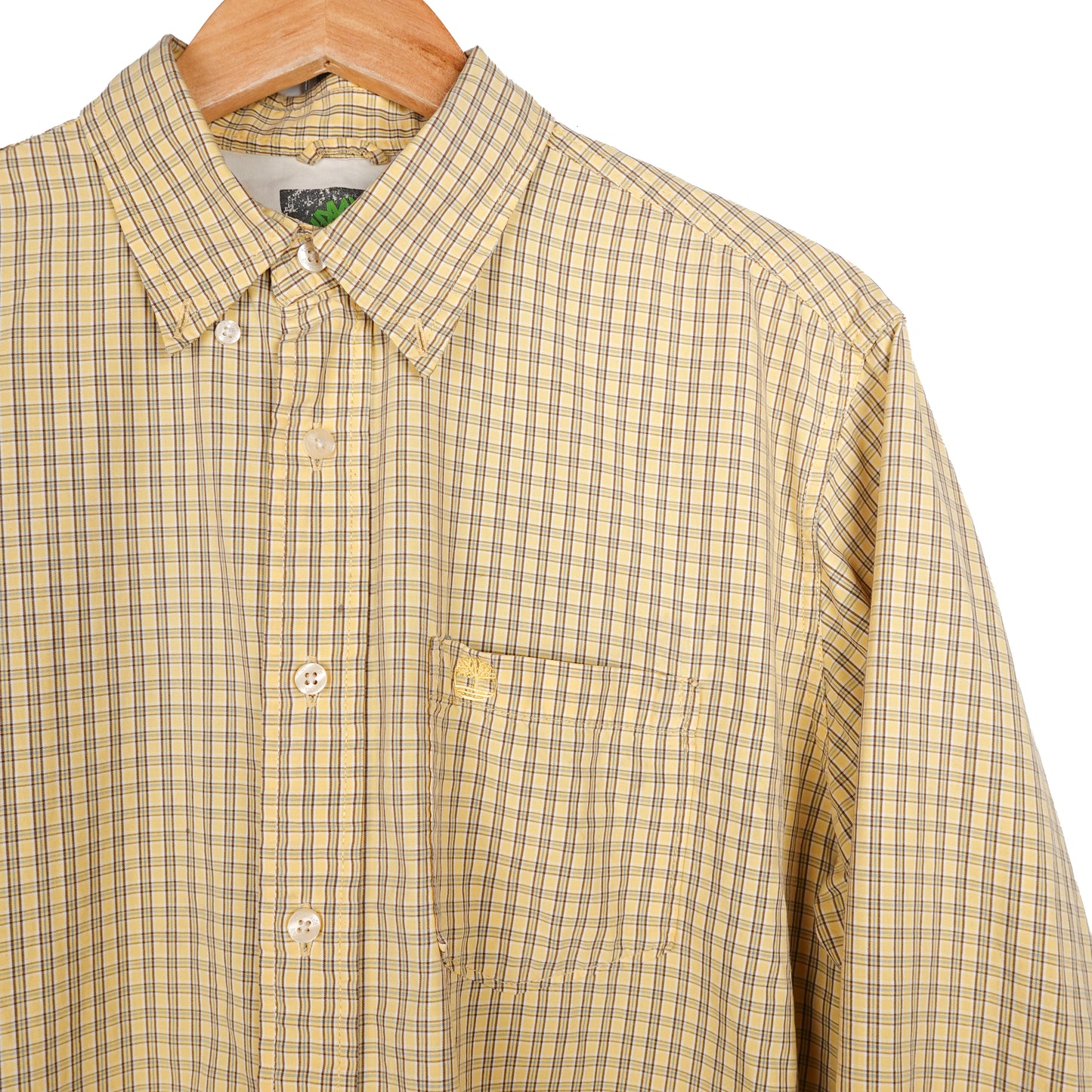 Vintage Timberland Yellow Button Up - Size M