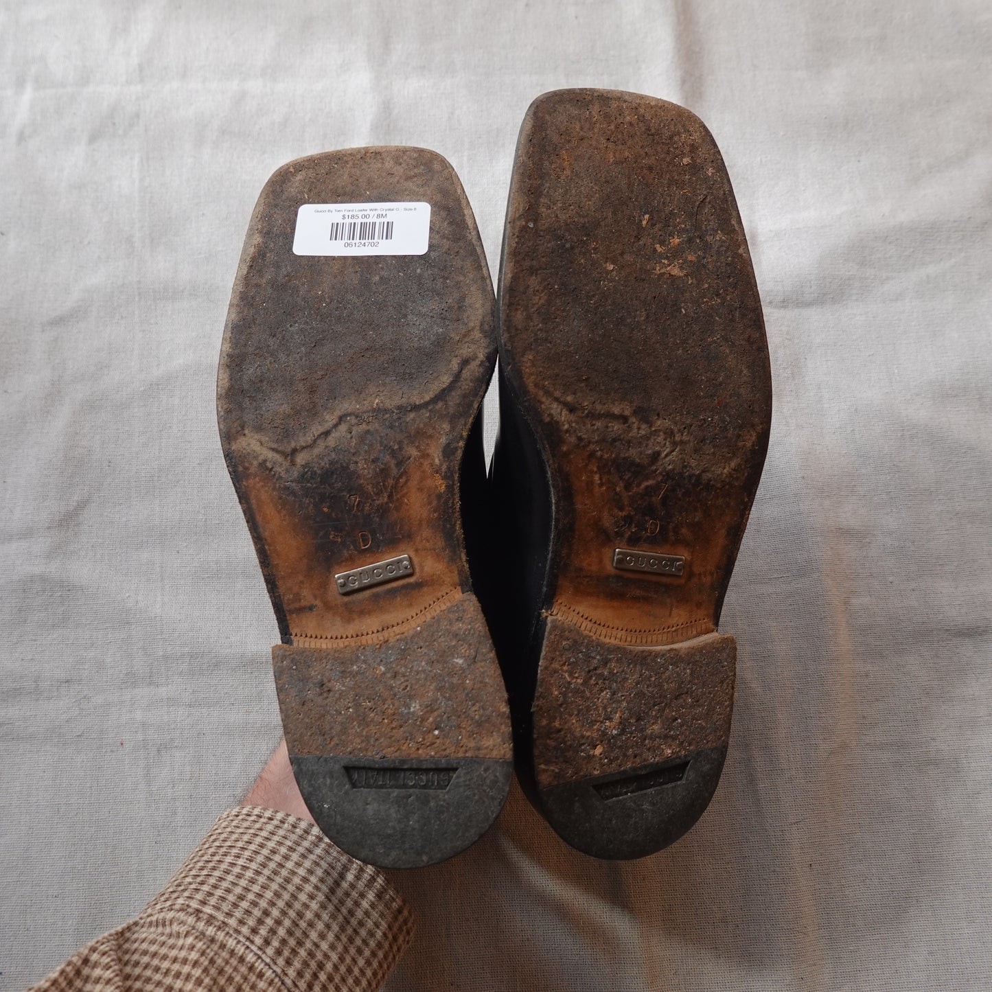 Gucci By Tom Ford Loafer With Crystal G - Size 9