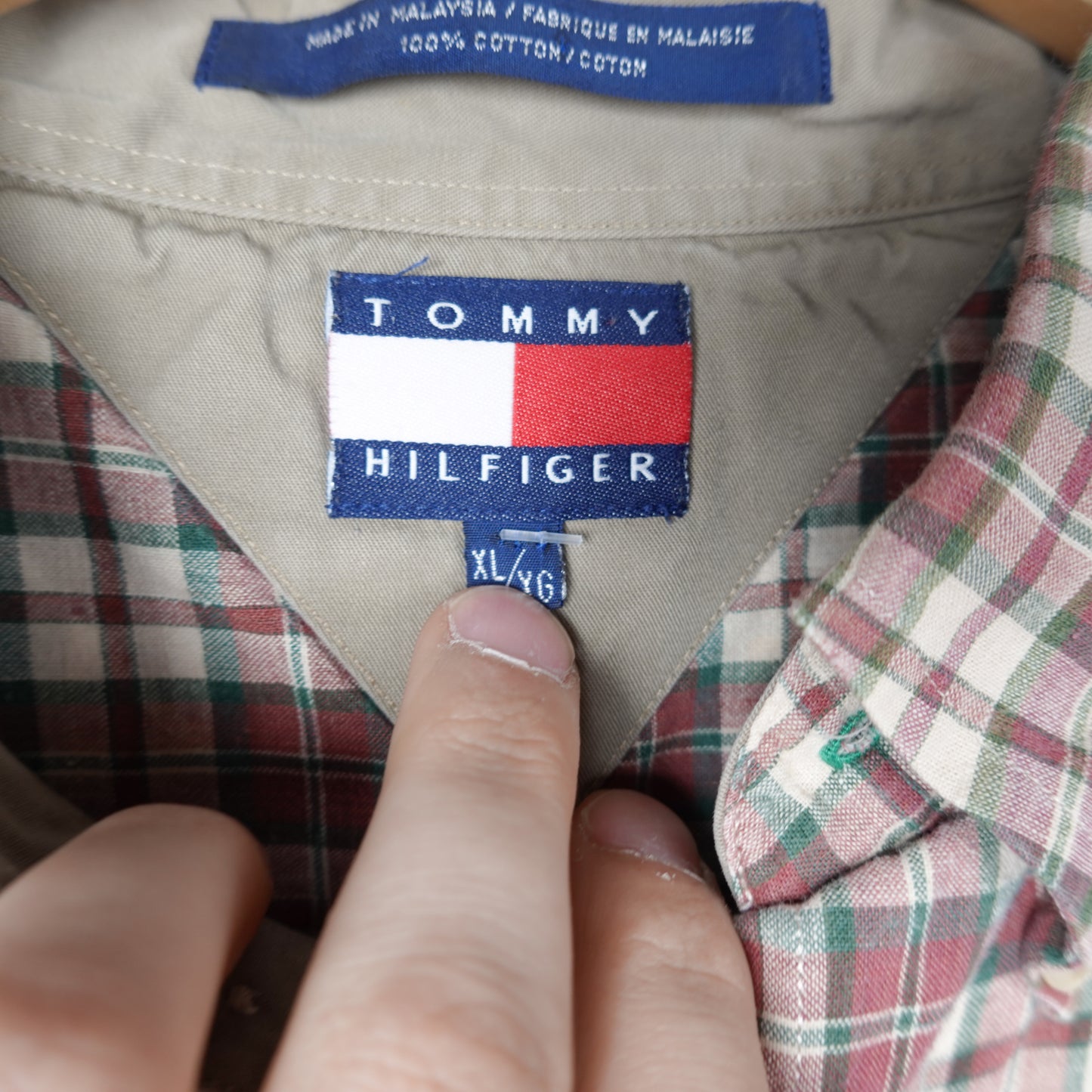 Vintage Tommy SS Button Up - Size XL