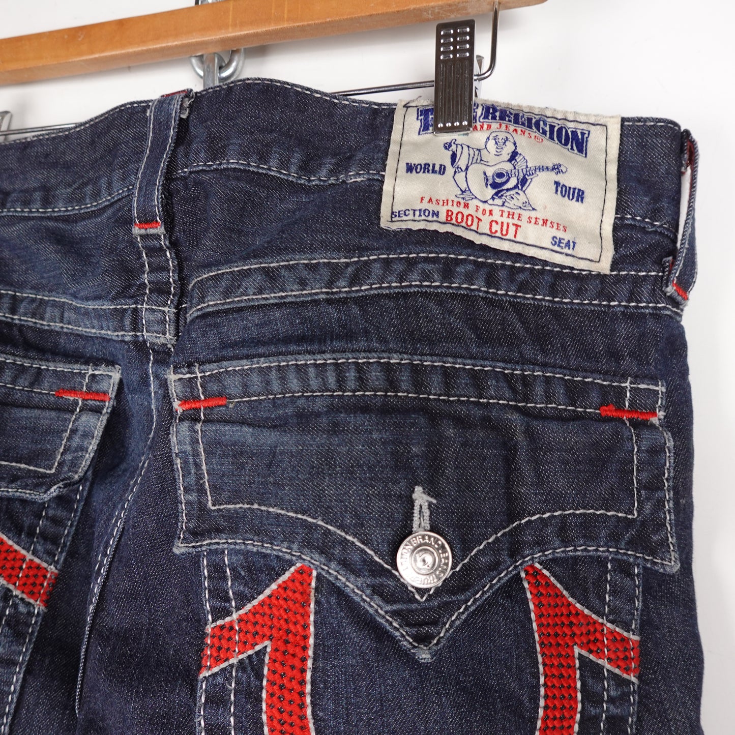 True Religion Boot Cut Denim Jeans - Size 34