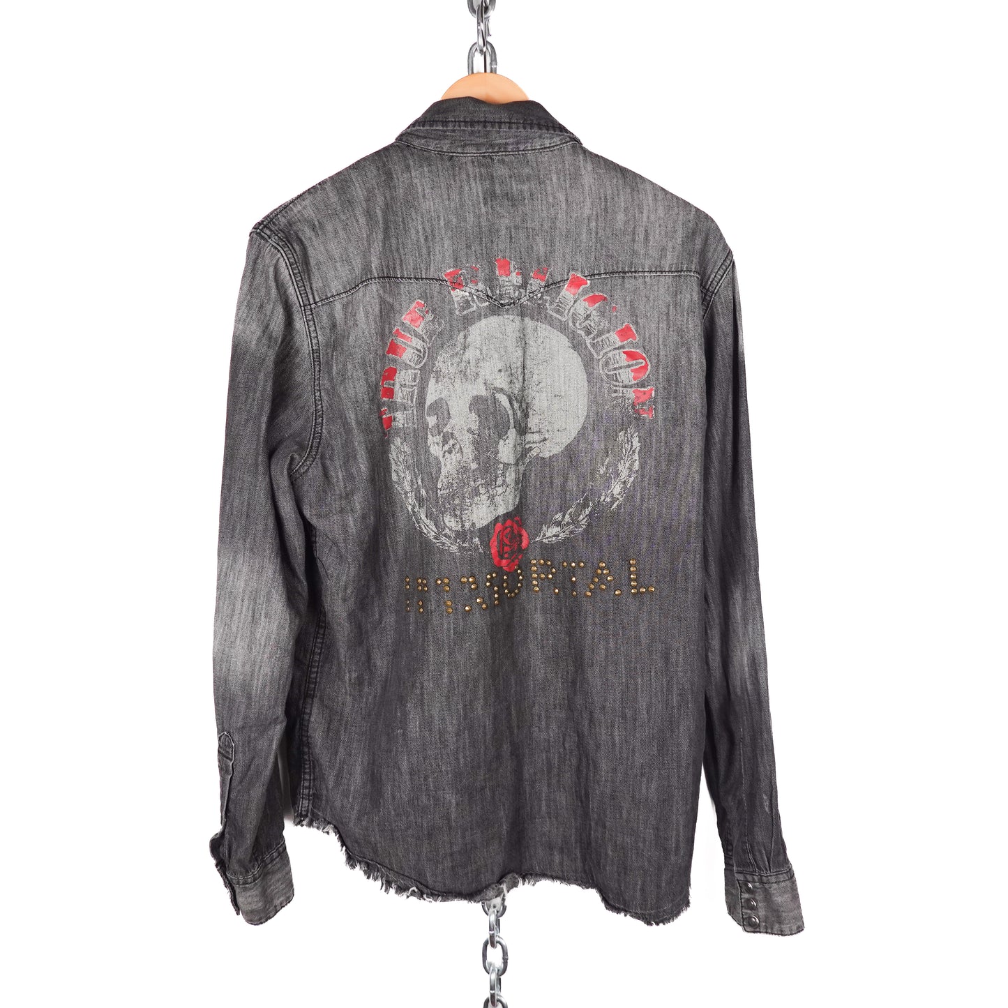 True Religion Pearl Snap Button up - Size M