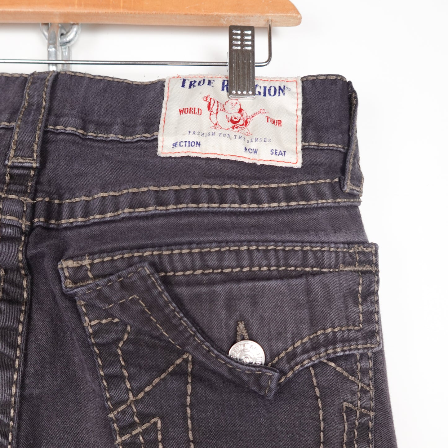 True Religion Ricky Relaxed Straight Jeans - Size 30