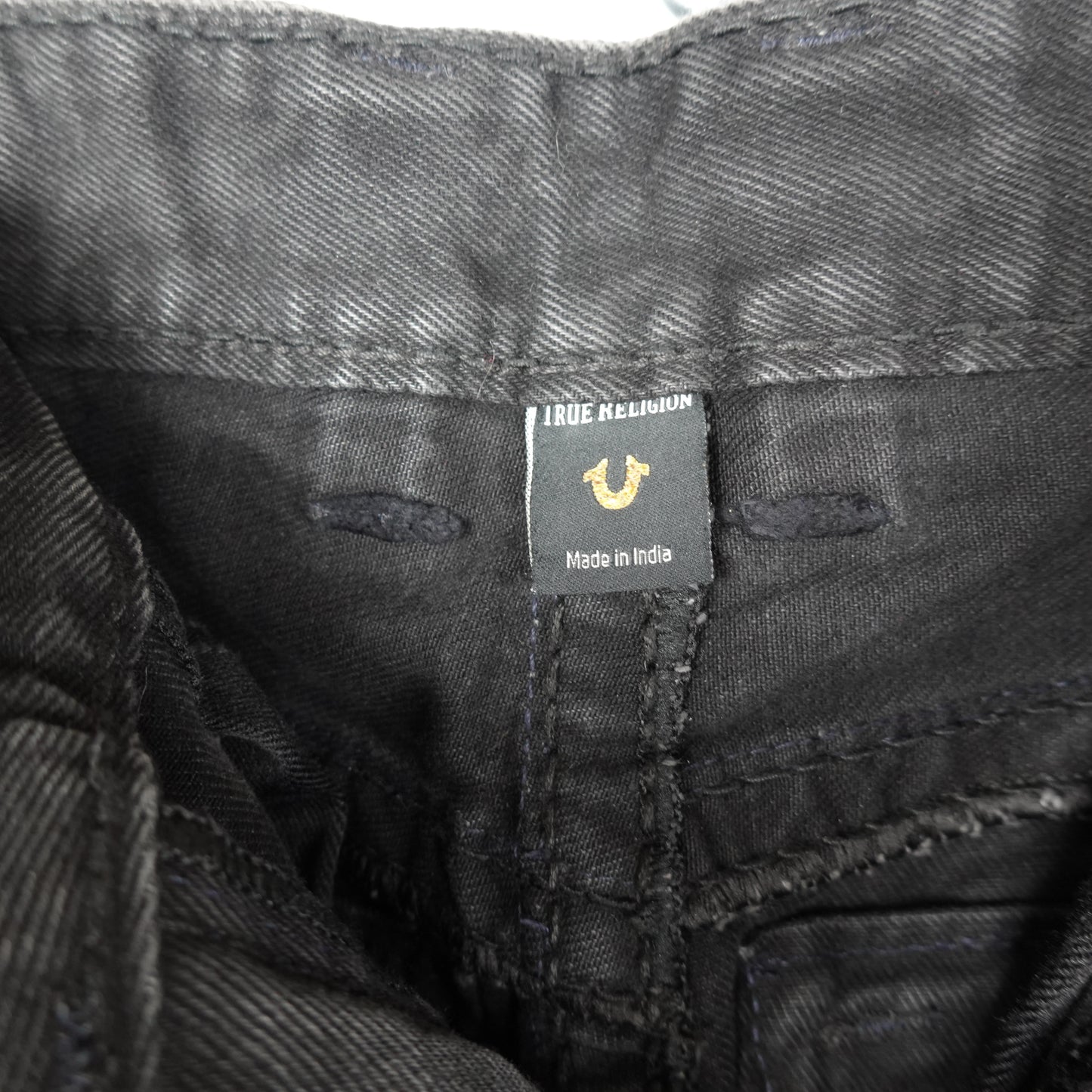 True Religion Ricky Fit Black Denim Pant - Size 32