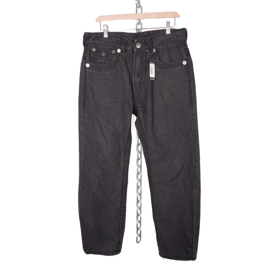 True Religion Ricky Fit Black Denim Pant - Size 32
