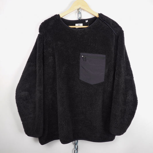 Uniqlo x Engineered Garments Black Crewneck Fleece - Size XL Front Photo