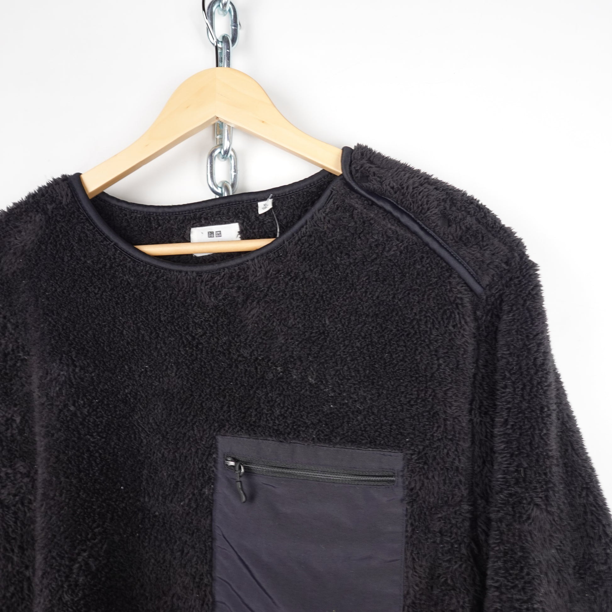 Uniqlo x Engineered Garments Black Crewneck Fleece - Size XL Neck Label