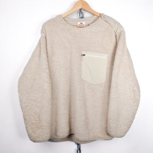 Uniqlo x Engineered Garments White Crewneck Fleece - Size XL Front Photo