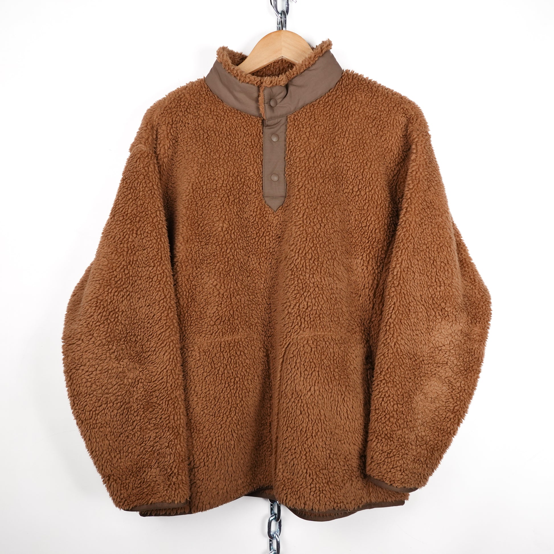 Uniqlo x White Mountaineering 1/4 Button Up Fleece - Size L Front Photo