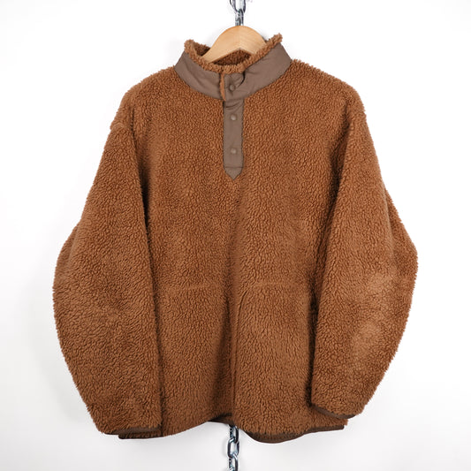 Uniqlo x White Mountaineering 1/4 Button Up Fleece - Size L Front Photo