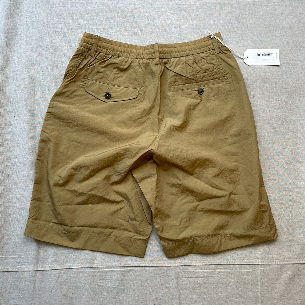 Universal Works / Pleated Track Short Recycled Nylon Tech Sand