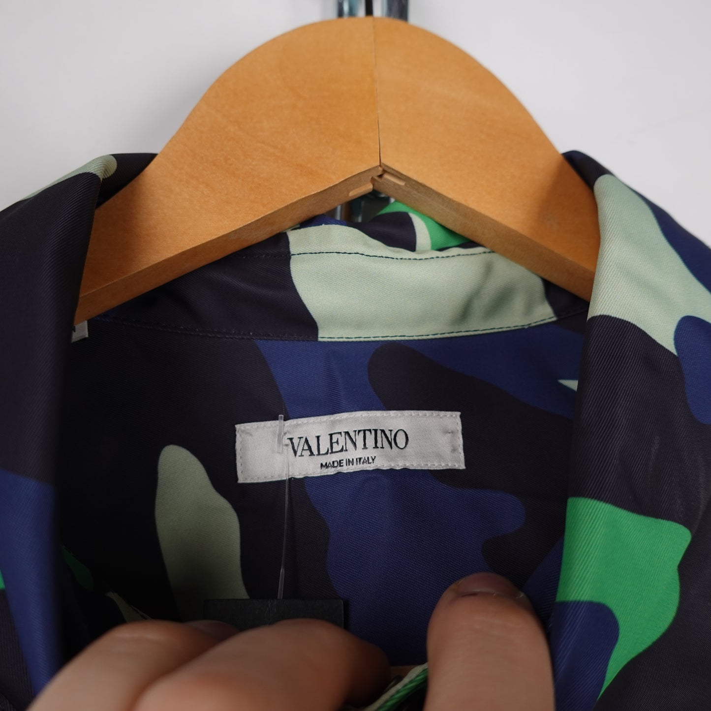 Valentino Camo Jacket - Size 42 Neck Label