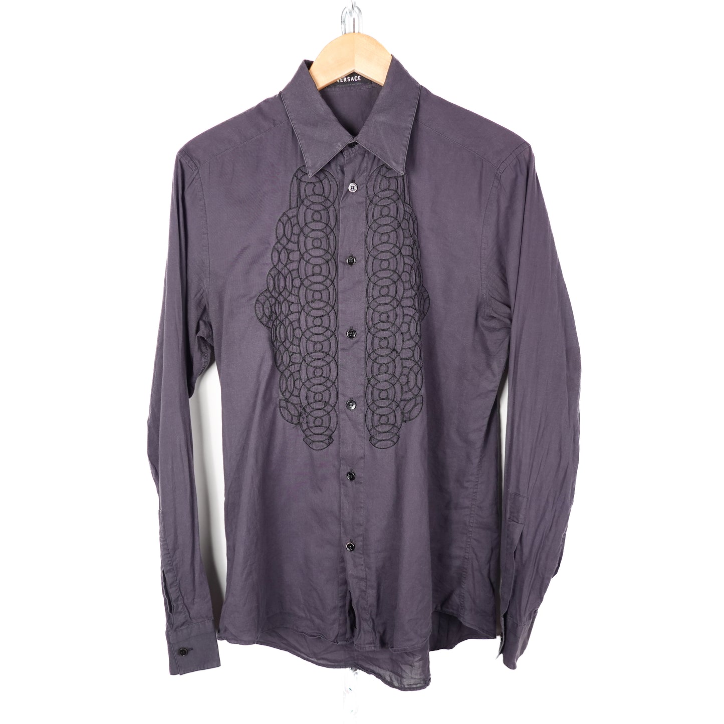 Versace Embroidered Button up - Size M