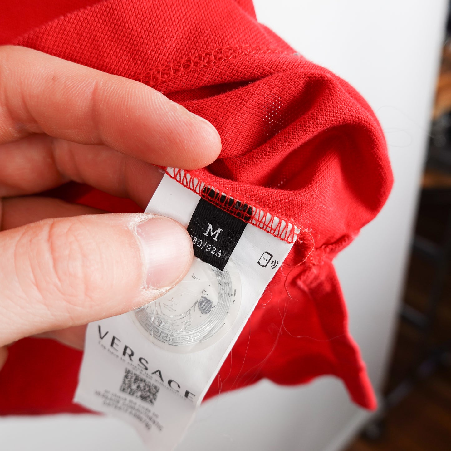 Versace Red Polo Shirt - Size M