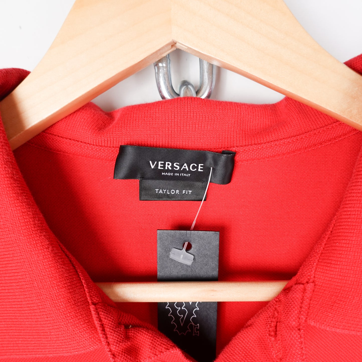 Versace Red Polo Shirt - Size M