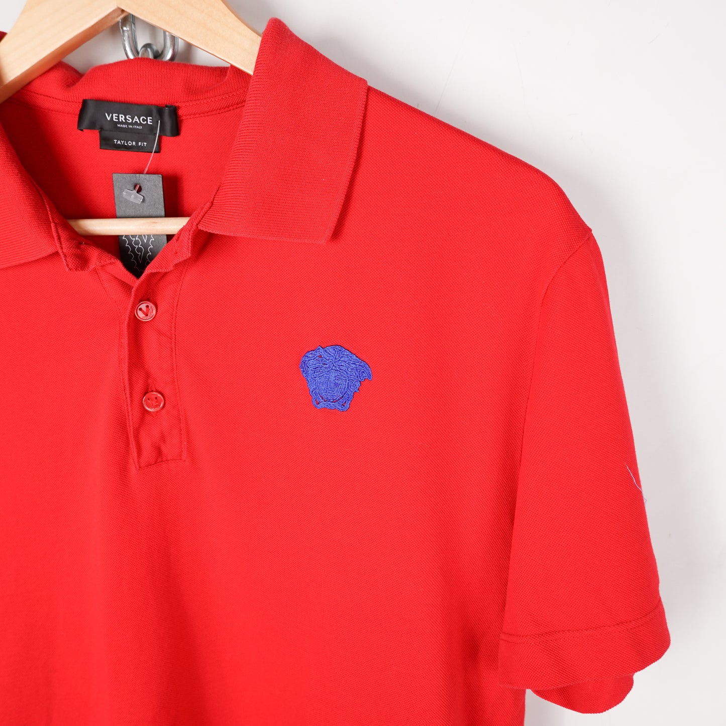 Versace Red Polo Shirt - Size M
