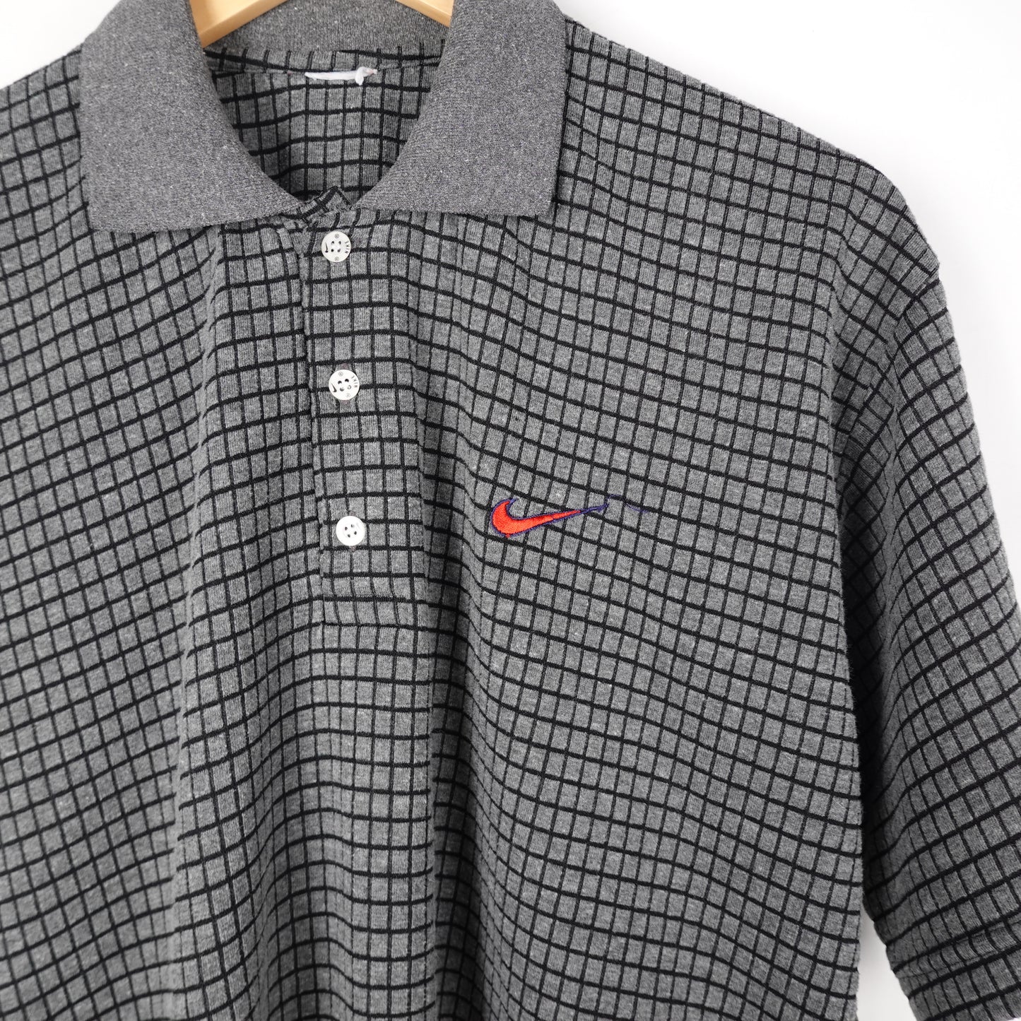 1990s Nike Bootleg Thermal Polo - Size L
